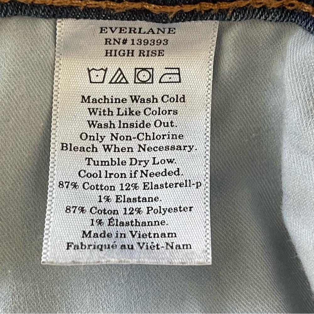 Everlane The Authentic Stretch High-Rise Skinny 26 Tall - Picture 9 of 9